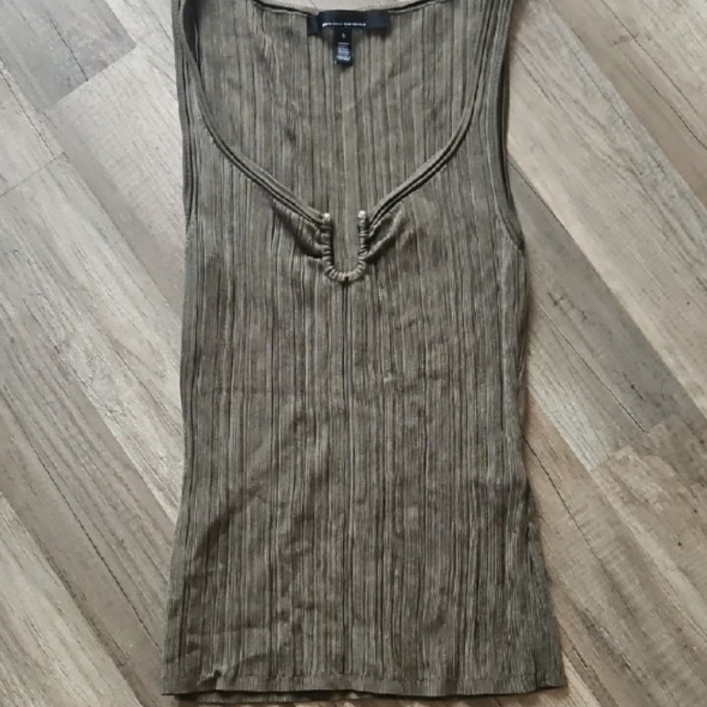 St. John's Bay Olive Ribbed Tank Top